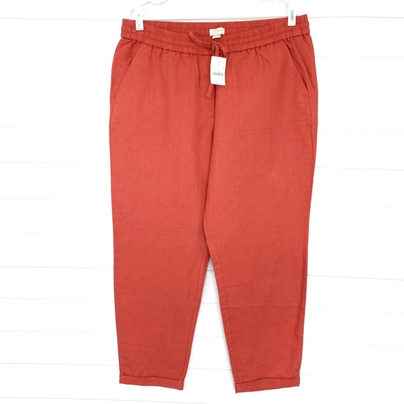 J. Crew Factory Pants - J. Crew Linen-Cotton Drawstring Pants